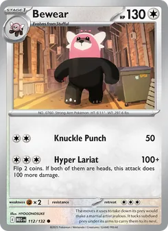 Bewear, Mega Evolution Nº 112 Normal