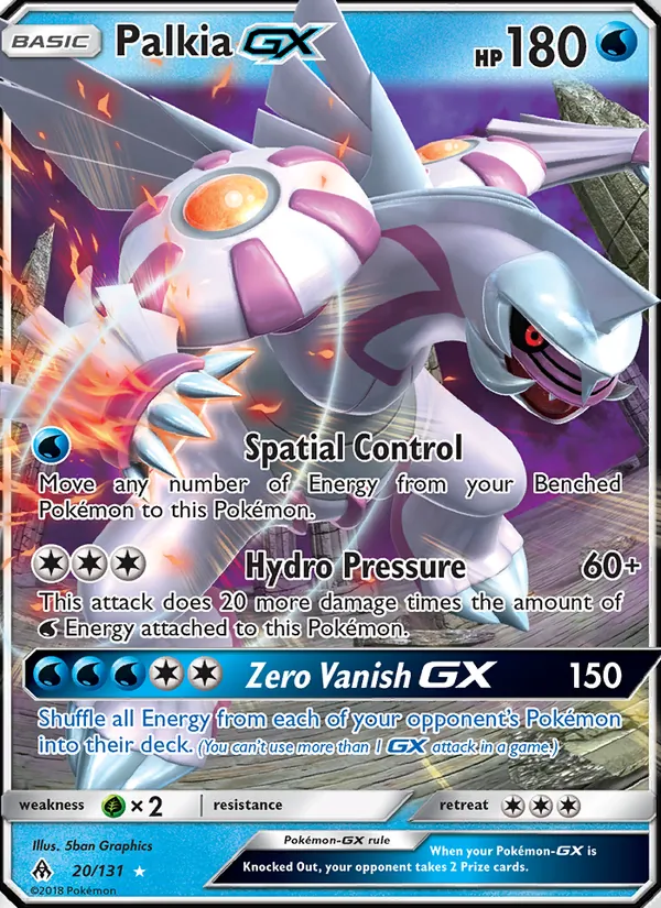 Palkia GX, Forbidden Light No. 20