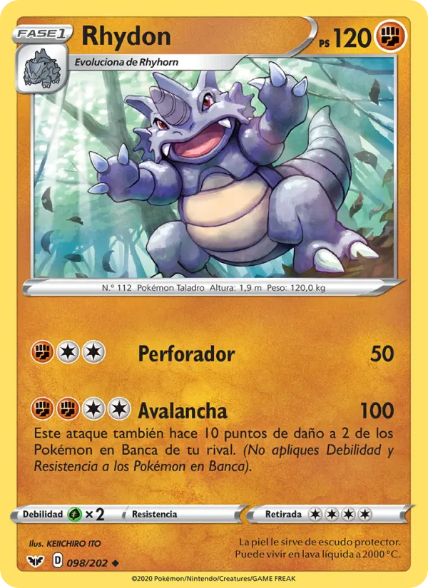 Rhydon, Espada y Escudo No. 98