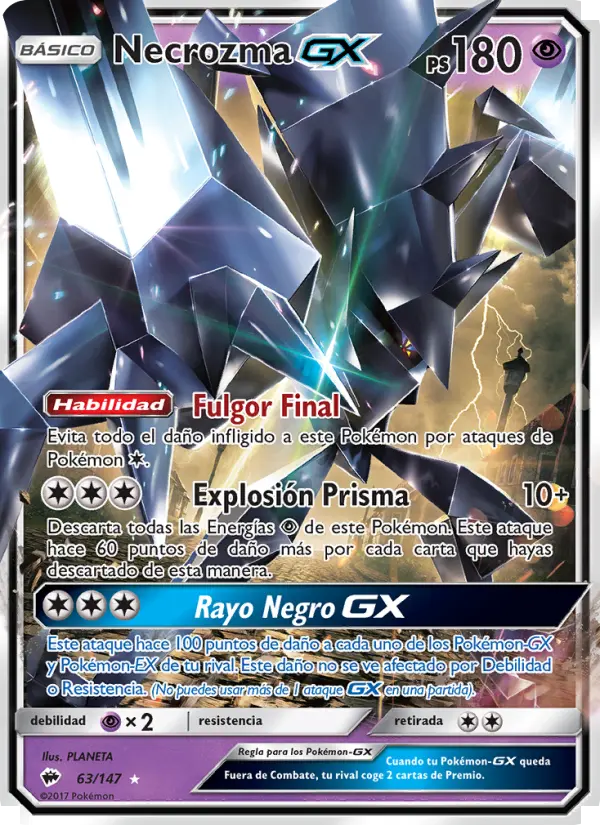 Necrozma GX, Sombras Ardientes No. 63