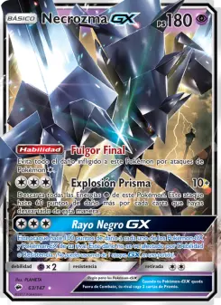 Necrozma GX, Sombras Ardientes No. 63 Holo