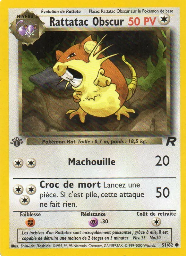 Rattatac obscur, Team Rocket No. 51