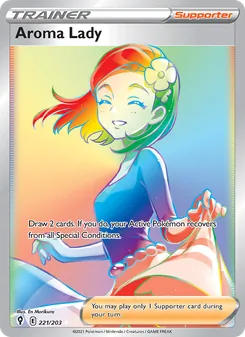 Aroma Lady, Evolving Skies No. 221 Holo