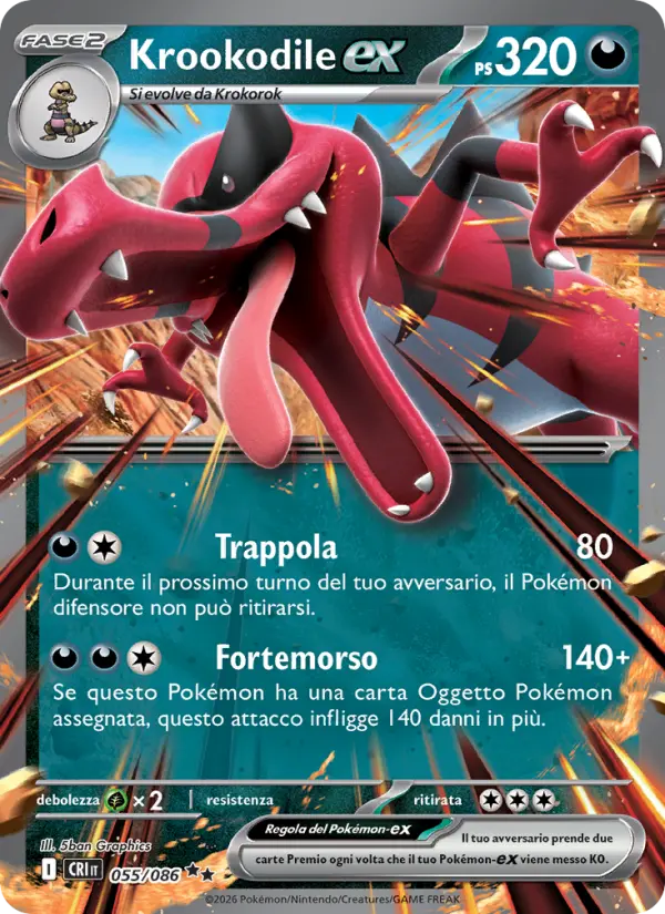 Krookodile-ex, Caos Nascente No. 055