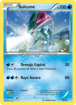 Suicune, Kit de Entrenador XY (Suicune) No. 14 Normal