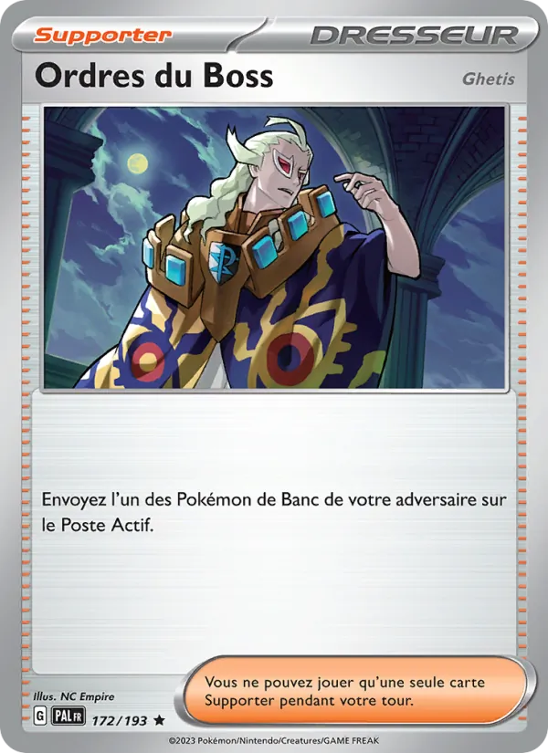 Ordres du Boss, Évolutions à Paldea No. 172