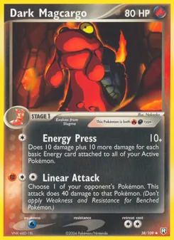 Dark Magcargo, Team Rocket Returns Nº 38 Normal
