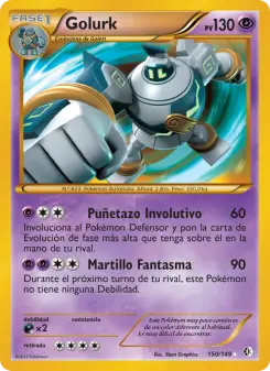 Golurk, Fronteras Cruzadas No. 150 Normal