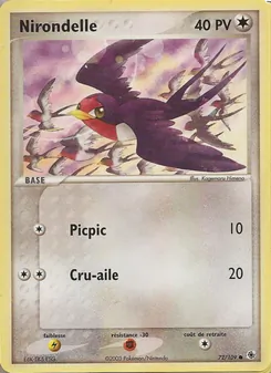 Nirondelle, EX Rubis & Saphir Nº 72 Normal