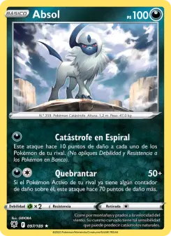 Absol, Resplandor Astral No. 097 Holo