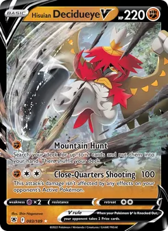 Hisuian Decidueye V, Astral Radiance Nº 083 Holo