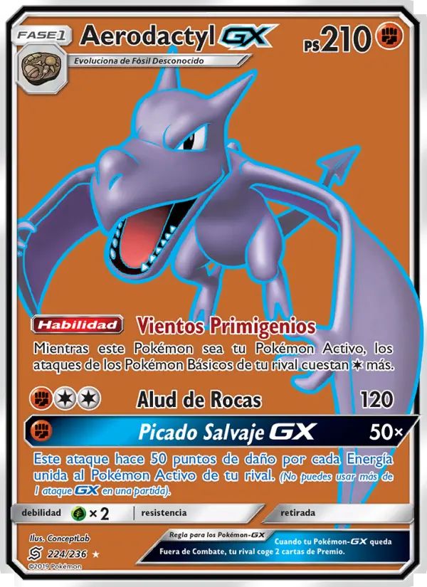 Aerodactyl GX, Mentes Unidas No. 224