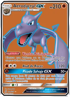 Aerodactyl GX, Mentes Unidas Nº 224 Normal