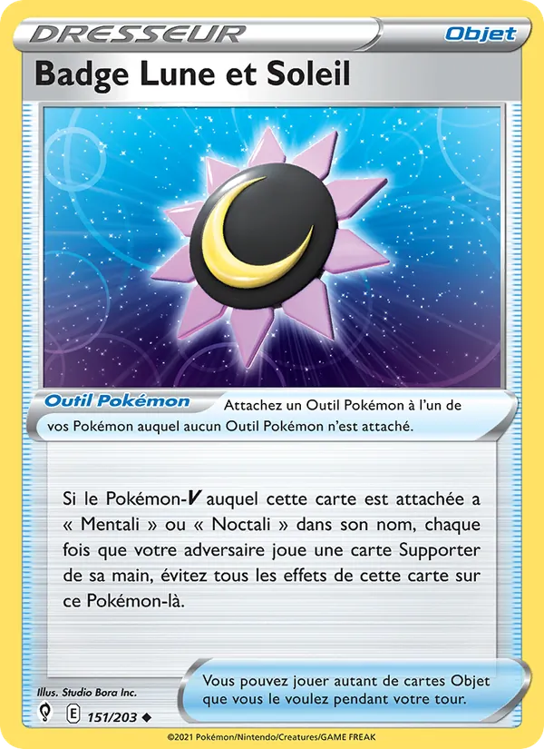 Badge Lune et Soleil, Évolution Céleste No. 151