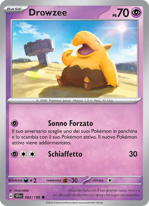 Drowzee, Scarlatto e Violetto No. 082