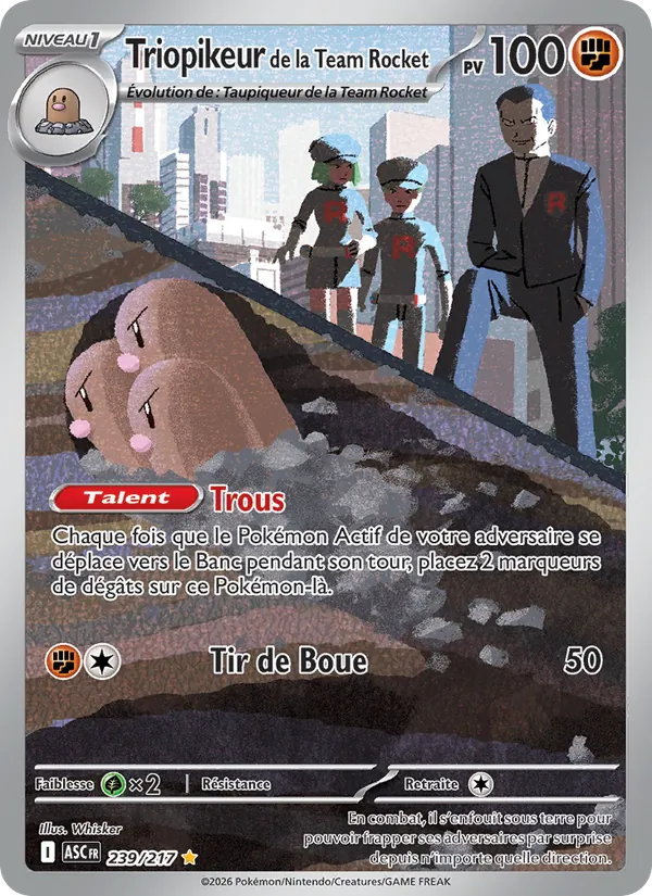 Triopikeur de la Team Rocket, Héros Transcendants No. 239