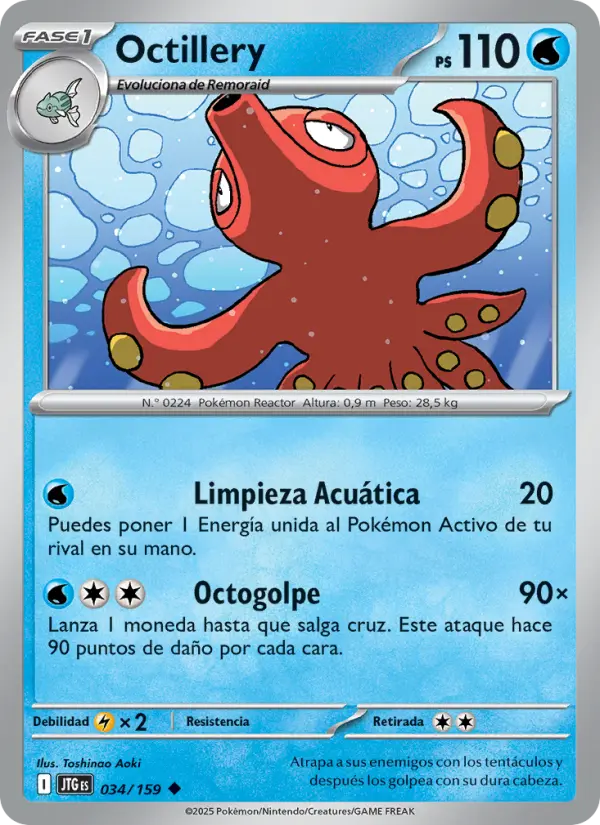 Octillery, Juntos de Aventuras Nº 034