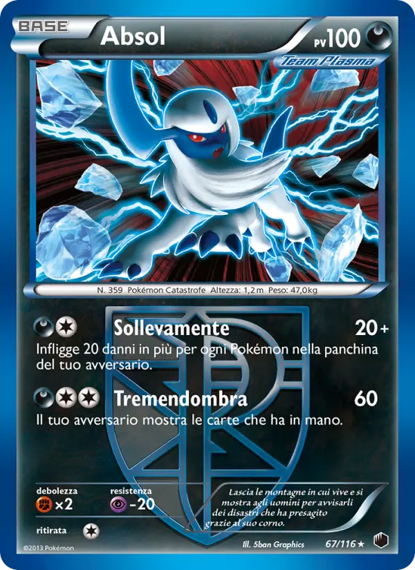 Absol, Glaciazione Plasma Nº 67