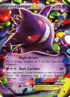 Gengar EX, Phantom Forces No. 34 Normal