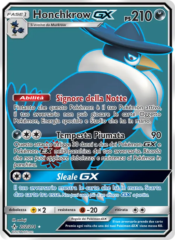 Honchkrow GX, Legami Inossidabili Nº 202