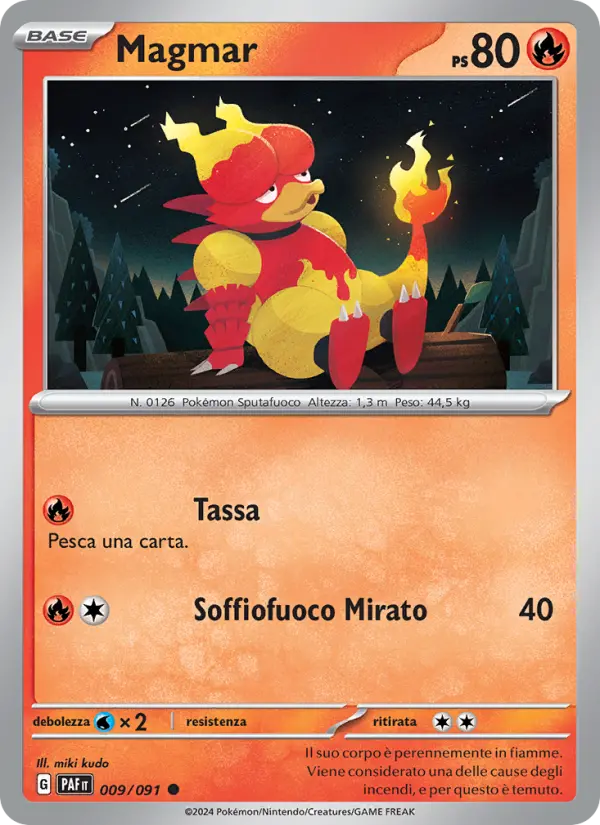 Magmar, Destino di Paldea Nº 009