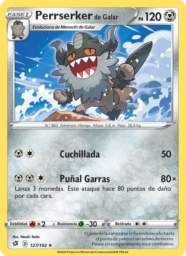 Perrserker de Galar, Choque Rebelde No. 127