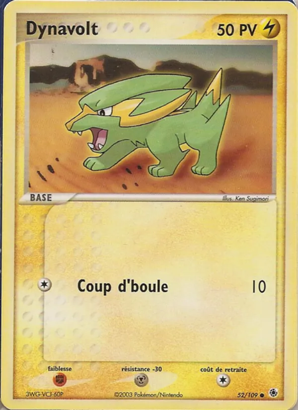 Dynavolt, EX Rubis & Saphir Nº 52