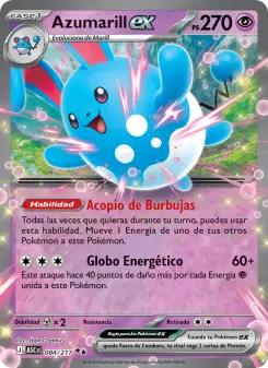 Azumarill ex, Héroes Ascendentes Nº 084 Holo