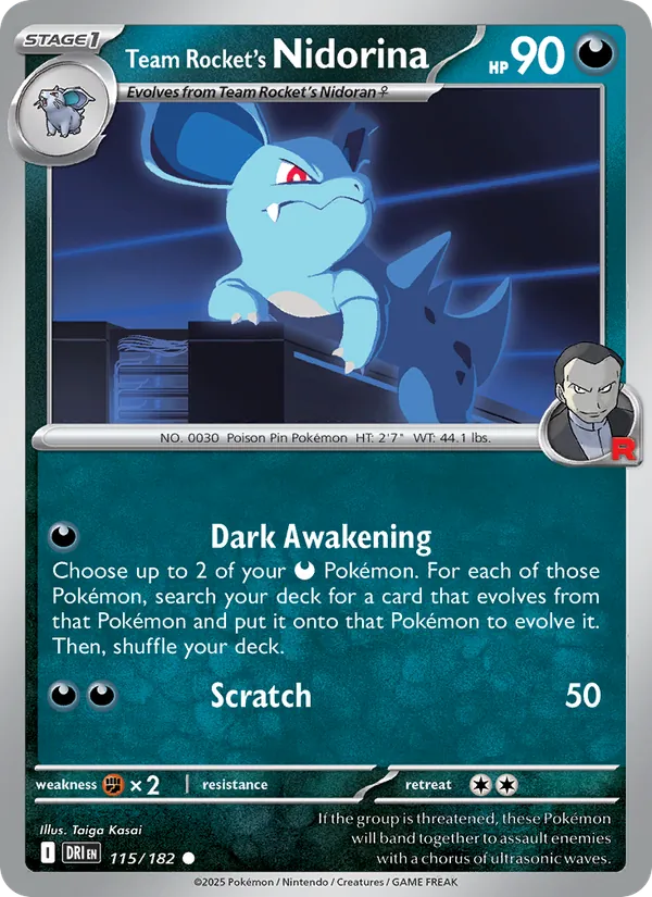 Team Rocket's Nidorina, Destined Rivals No. 115