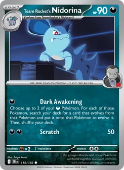 Team Rocket's Nidorina, Destined Rivals Nº 115 Normal