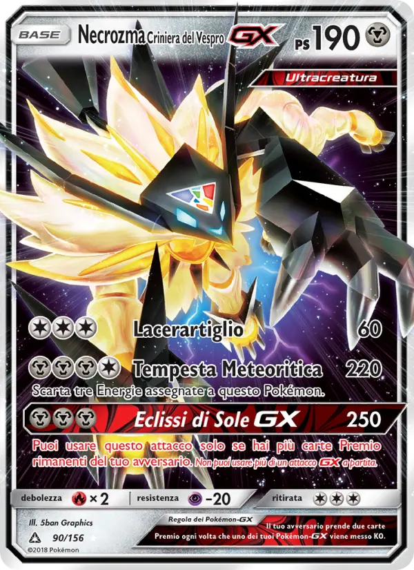 Necrozma Criniera del Vespro GX, Ultraprisma No. 90