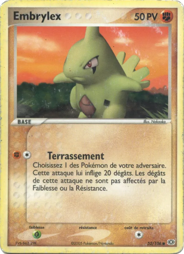 Embrylex, EX Émeraude Nº 52