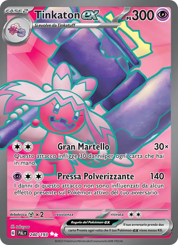 Tinkaton-ex, Evoluzioni a Paldea Nº 240