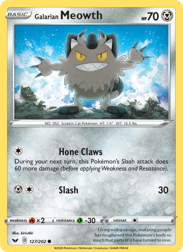Galarian Meowth, Sword & Shield No. 127