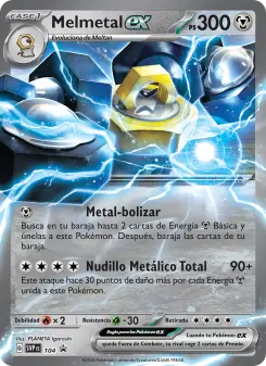 Melmetal ex, SVP Black Star Promos Nº 104 Holo