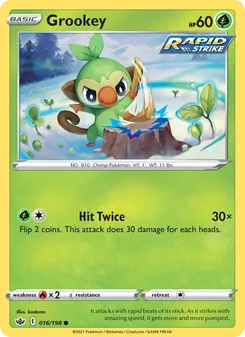 Grookey, Chilling Reign No. 16 Normal
