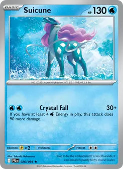 Suicune, Phantasmal Flames No. 026 Holo