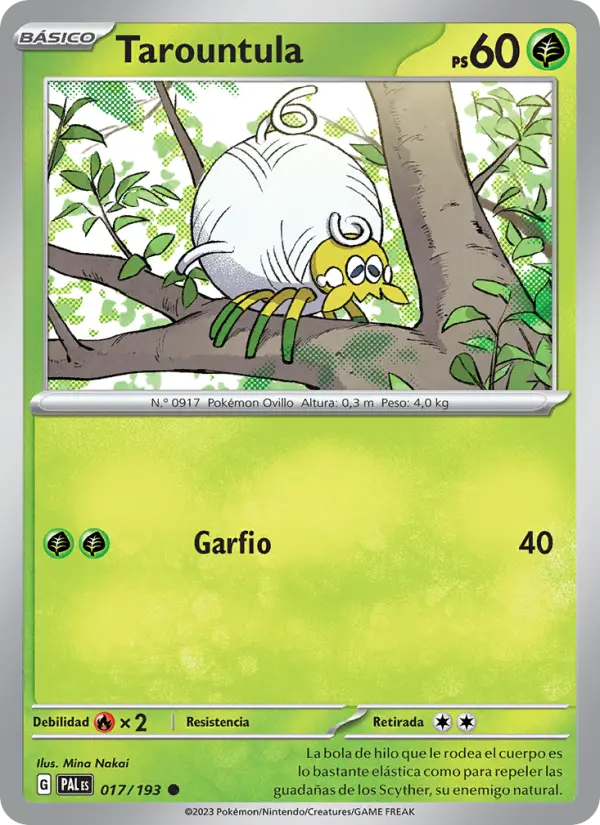 Tarountula, Evoluciones en Paldea No. 017