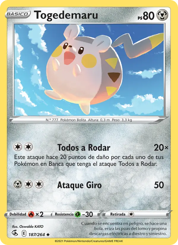 Togedemaru, Golpe Fusión No. 187
