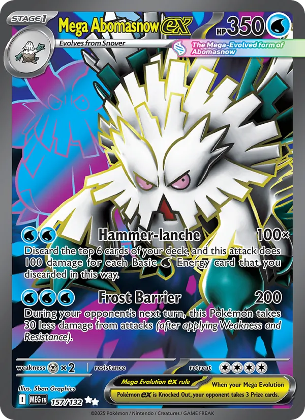 Mega Abomasnow ex, Mega Evolution No. 157