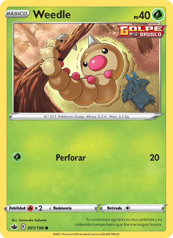 Weedle, Reinado Escalofriante Nº 1