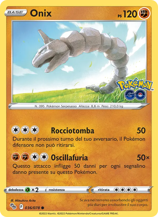 Onix, Pokémon GO No. 036