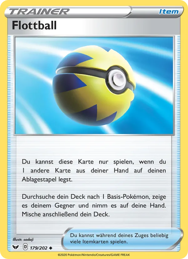 Flottball, Schwert & Schild Nº 179
