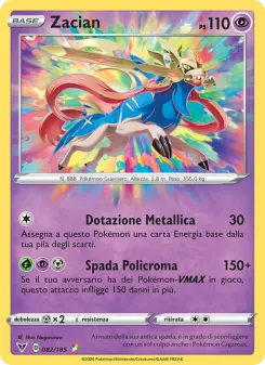 Zacian, Voltaggio Sfolgorante No. 82 Holo
