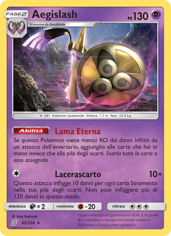 Aegislash, Sintonia Mentale No. 95