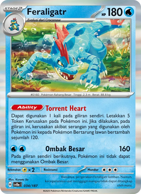 Feraligatr, Festival Terastal ex No. 034