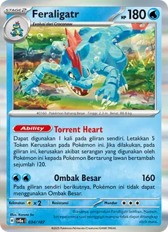 Feraligatr, Festival Terastal ex Nº 034 Normal