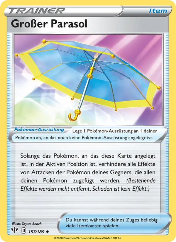 Großer Parasol, Flammende Finsternis No. 157