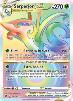 Serperior V-ASTRO, Tempestad Plateada No. 196 Holo