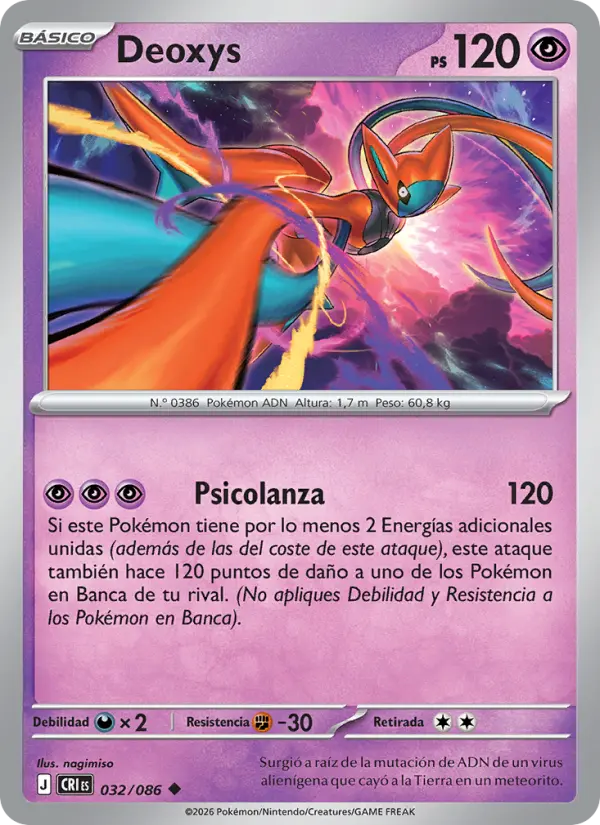 Deoxys, Caos Creciente No. 032